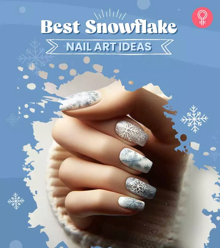 Snowflake Nail Designs: 35 Easy Winter Manicure Ideas For 2025